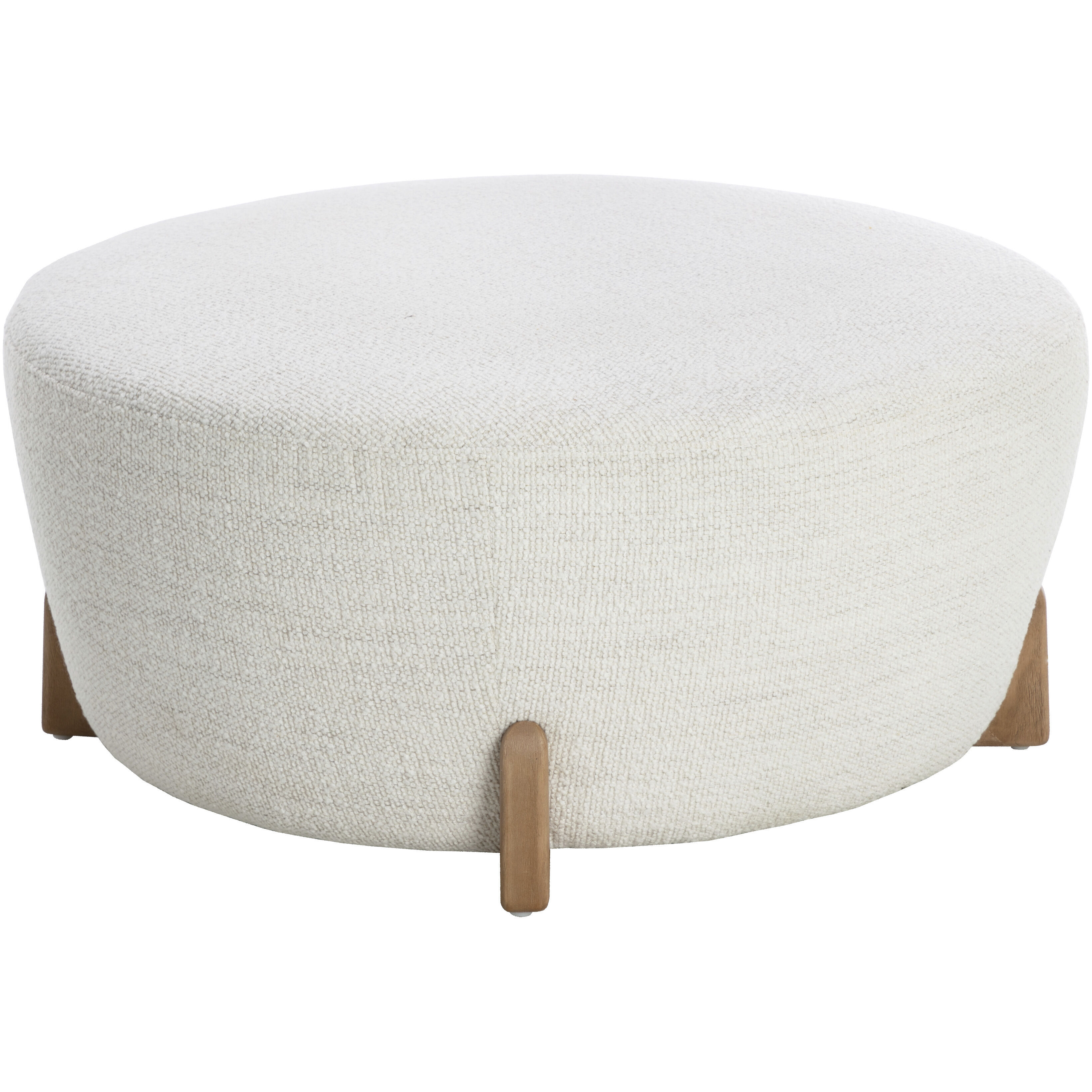 Cyan 18 inch Natural / Merino Pearl Ottoman